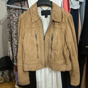 J Crew 100 percent leather jacket size 8.  Worn only once